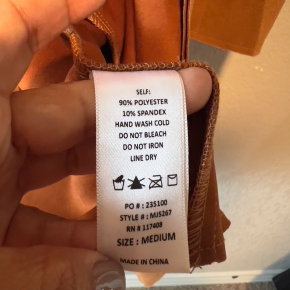 Chic Caramel Suede-Feel Open Front Jacket - Size Medium! - Picture 4 of 8